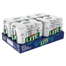 Castle Lite Premium Lager Beer 24 x 500ml
