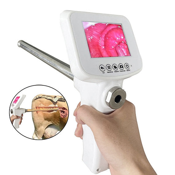 Digital artificial insemination gun with camera for cattle and horse._0