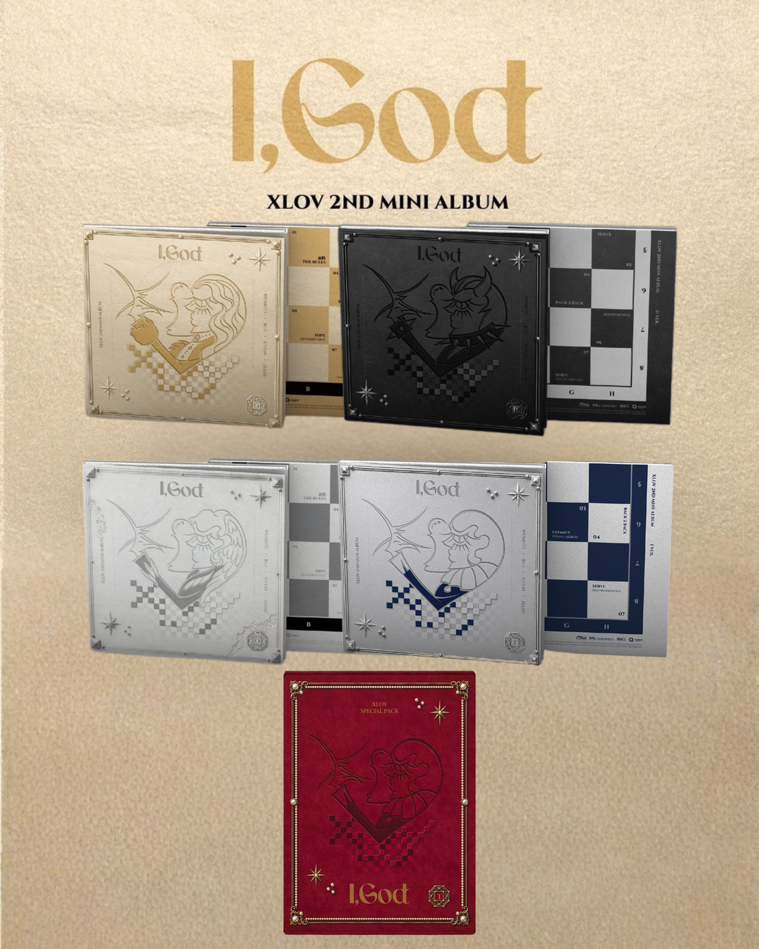(~25/5) XLOV 2nd Mini Album [I, GOD]