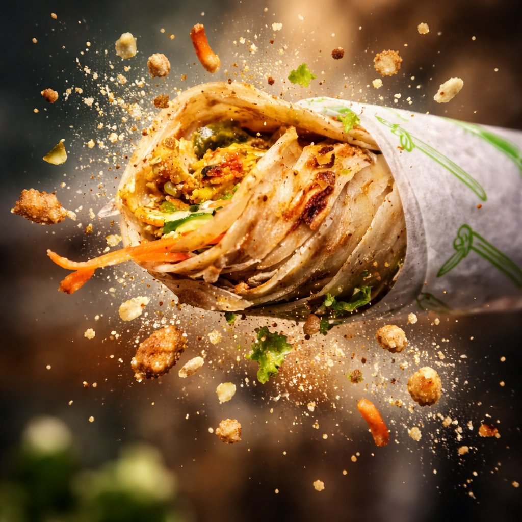 CHICKEN PURATTA SANDWICH