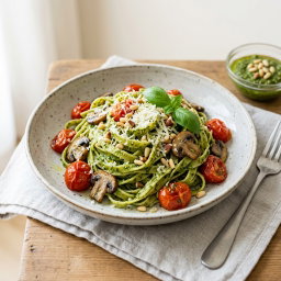 🍝 Al Pesto Garlicky Pasta