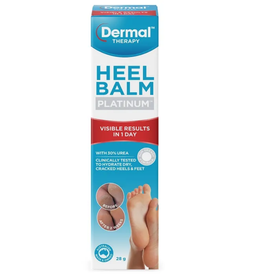 DERMAL THERAPY HEEL BALM PLATINUM 28G