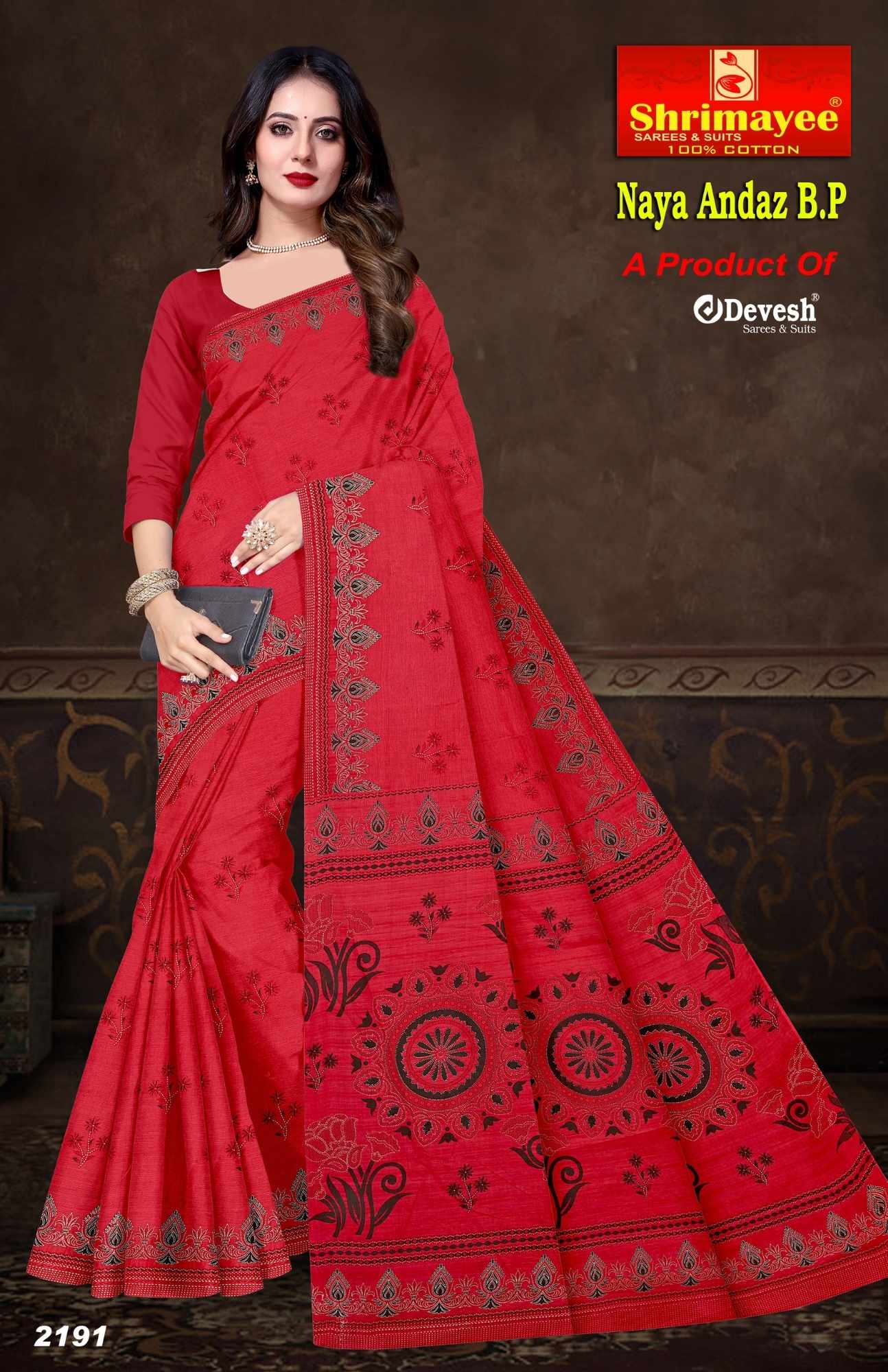 Naya andaz with blouse piece (pack of 8)_0