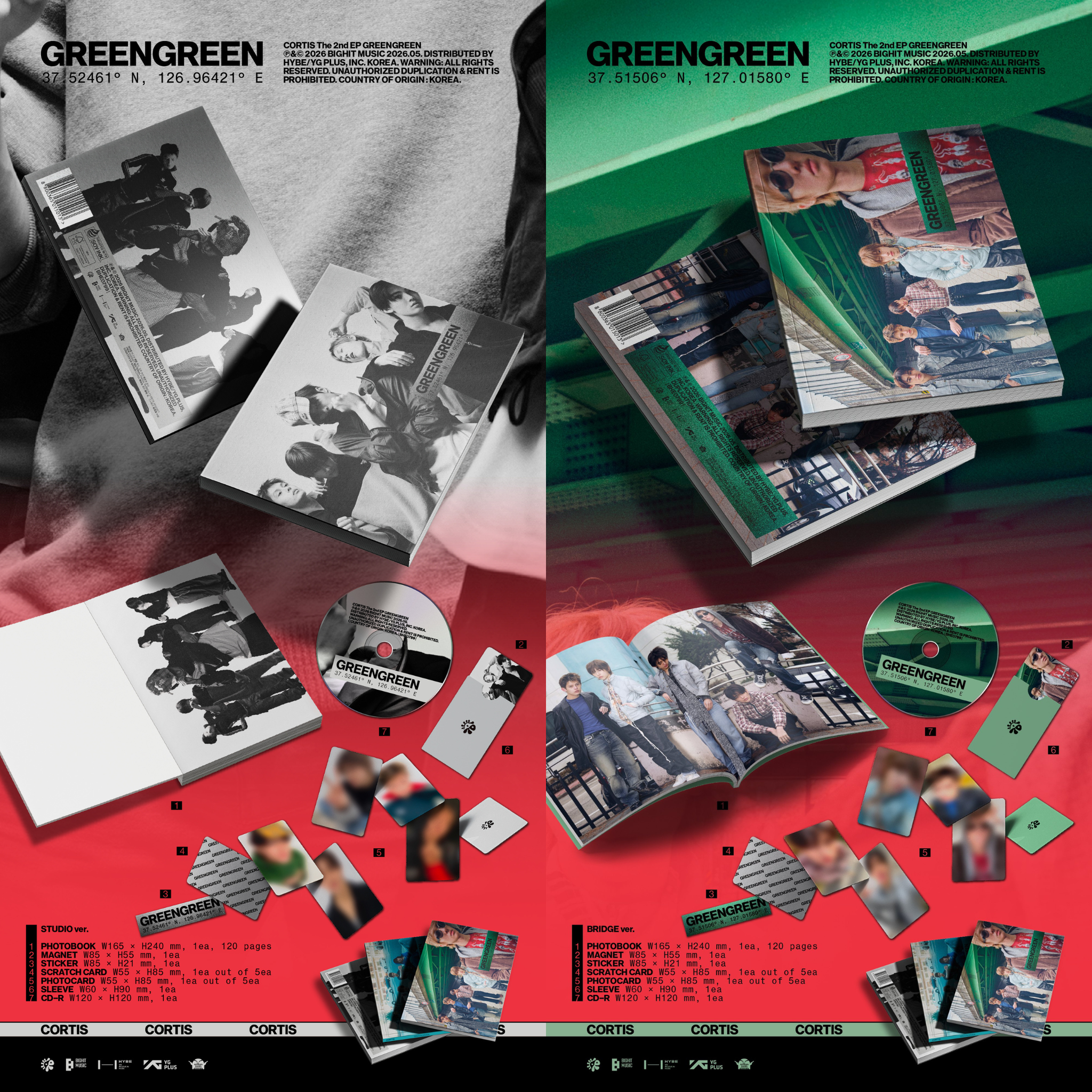 CORTIS -  [2nd EP Album] GREENGREEN PHOTOBOOK VER_1