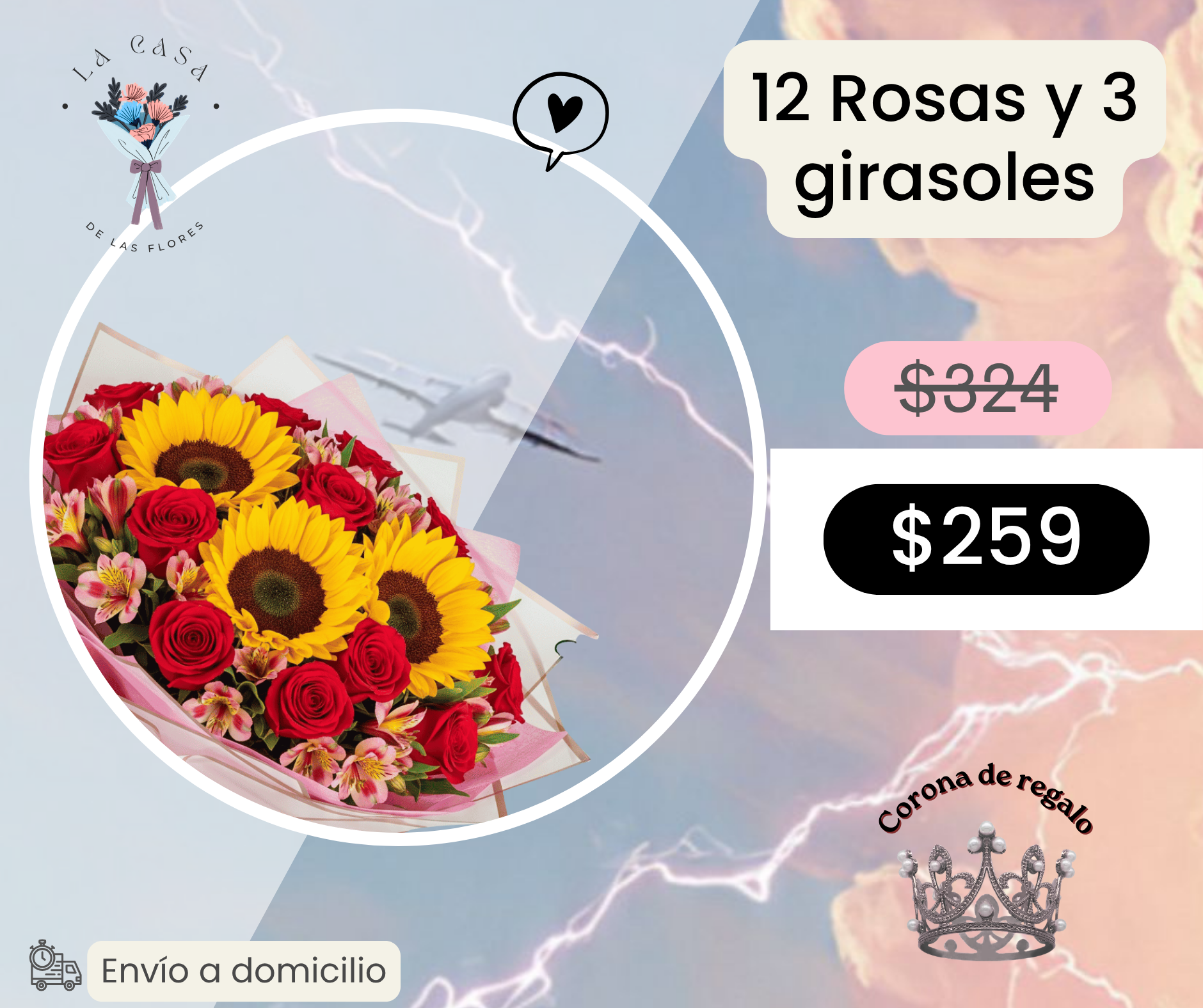 12 Rosas y 3 girasoles_0