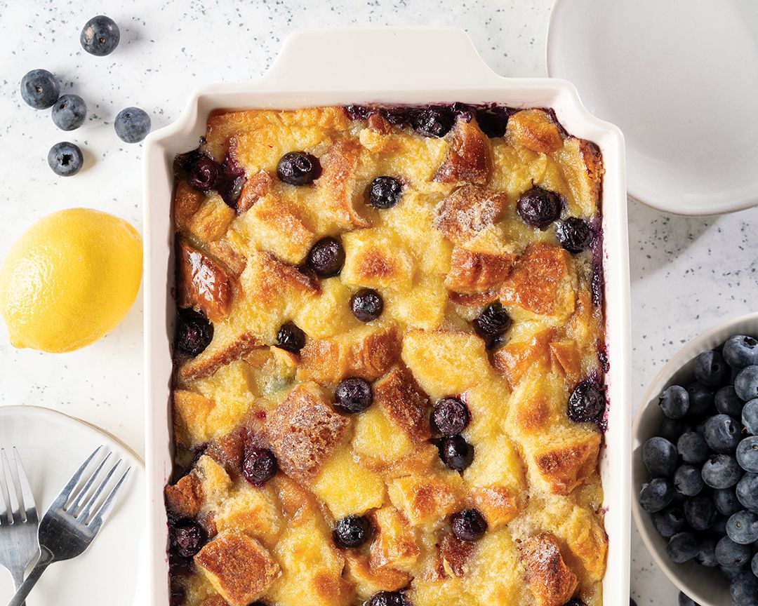 Blueberry Bread & Butter Pudding_0