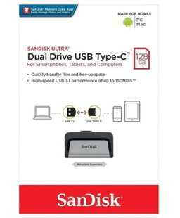 Sandisk Dual Drive type cle USB 128Gb