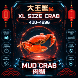 3人家庭首选 | XL SIZE 肉蟹套餐 (400-499G)