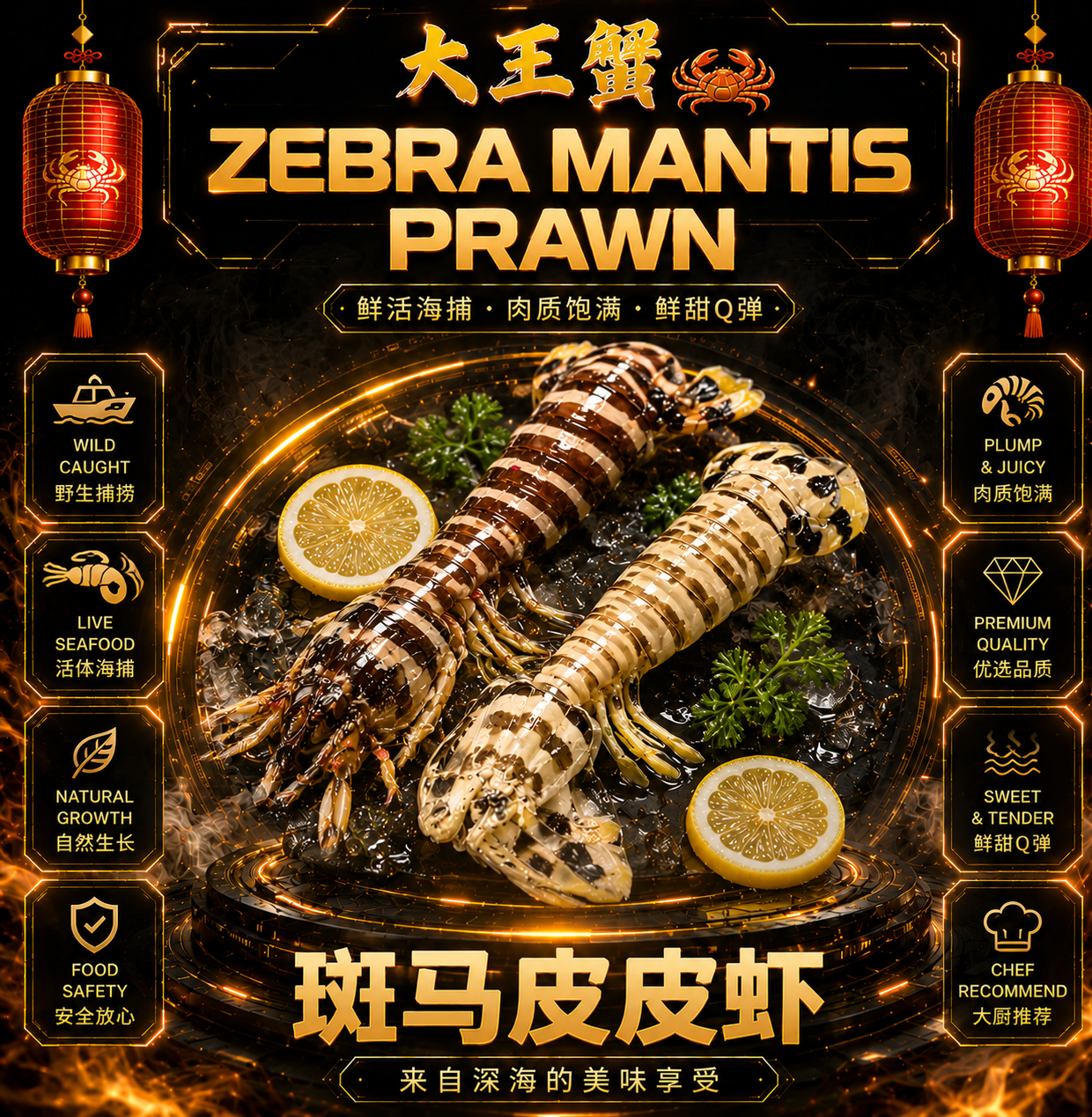 ZEBRA MANTIS PRAWN 斑马皮皮虾_0