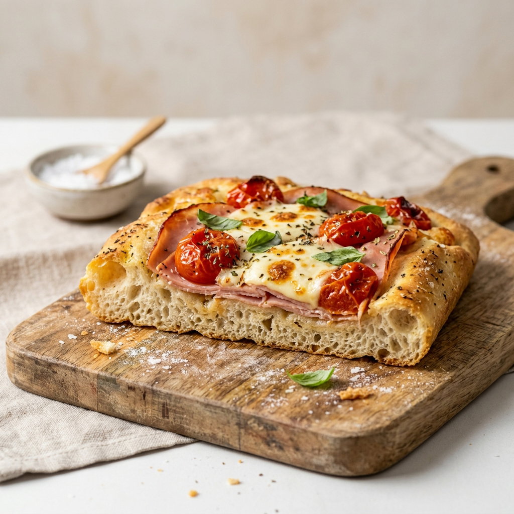 Slice Focaccia - Chicken Ham, Tomato & Chz