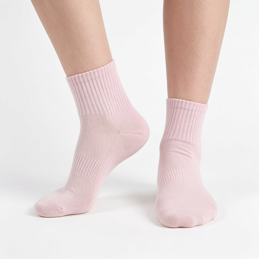 [10274] 5 Pairs Unisex's Medium-Cut Scented Cotton Socks - Versatile, Breathable & Odor-Resistant 