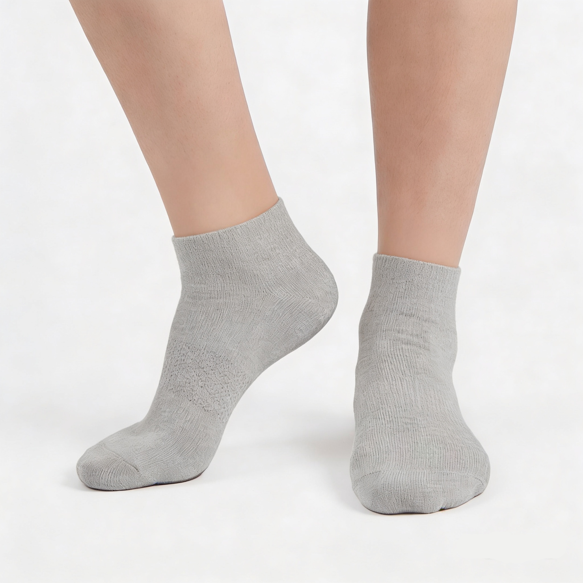[10275] 5 Pairs Unisex's Low-Cut Ankle Cotton Socks - Versatile, Breathable & Odor-Resistant_0