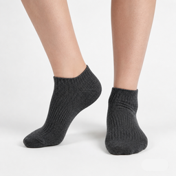 [10276] 5 Pairs Unisex's Low-Cut Ankle Cotton Socks - Versatile, Breathable & Odor-Resistant