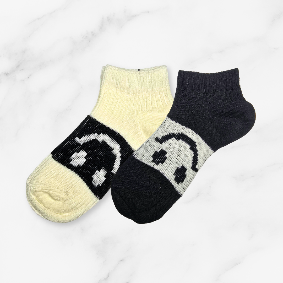 [10278] 5 Pairs Men's Low-Cut Ankle Cotton Socks - Versatile, Breathable & Odor-Resistant_1