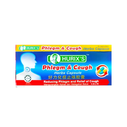HURIX'S PHLEGM&COUGH HERBS CAPSULE-6'S