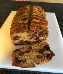 🍫 Luxury Banana Choc-Chip Sourdough Cake / Loaf