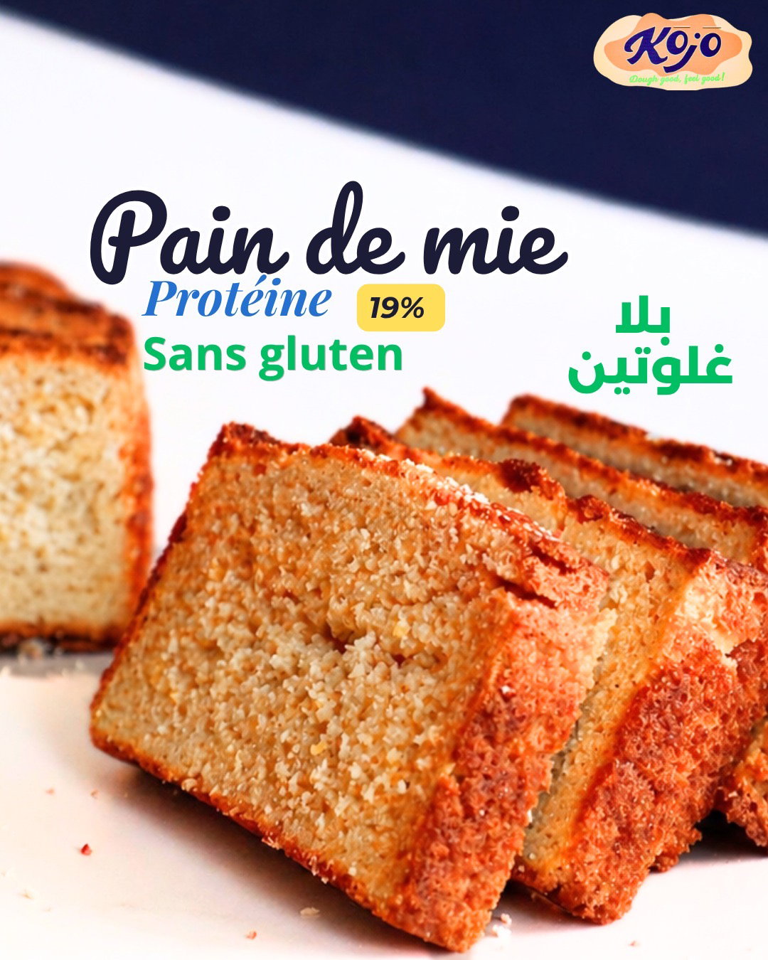 Pain de mie protéine (19%) sans gluten