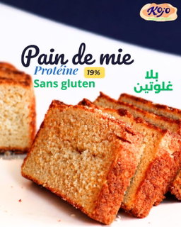 Pain de mie protéine (19%) sans gluten 