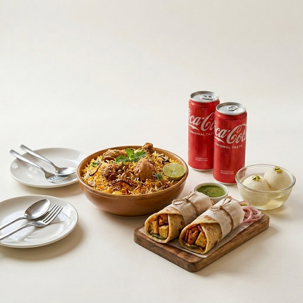 Biryani & Roll Combo