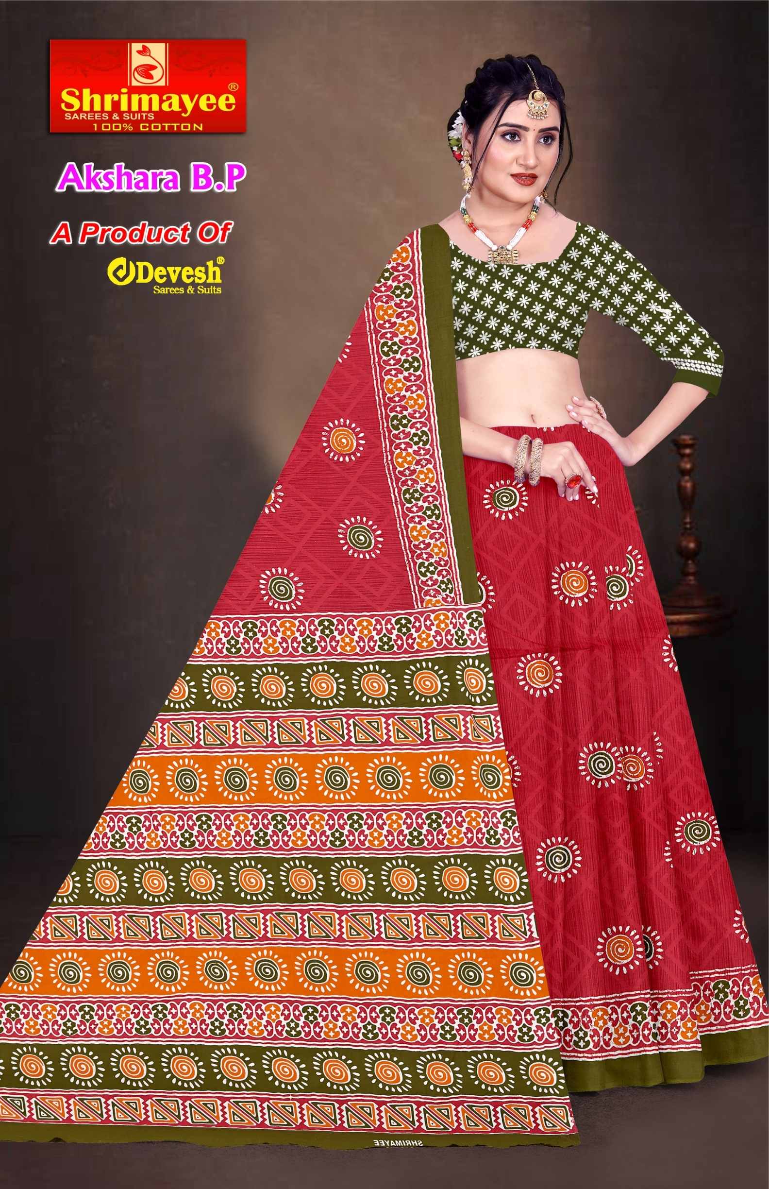 Akshara with blouse piece (pack of 10)_4