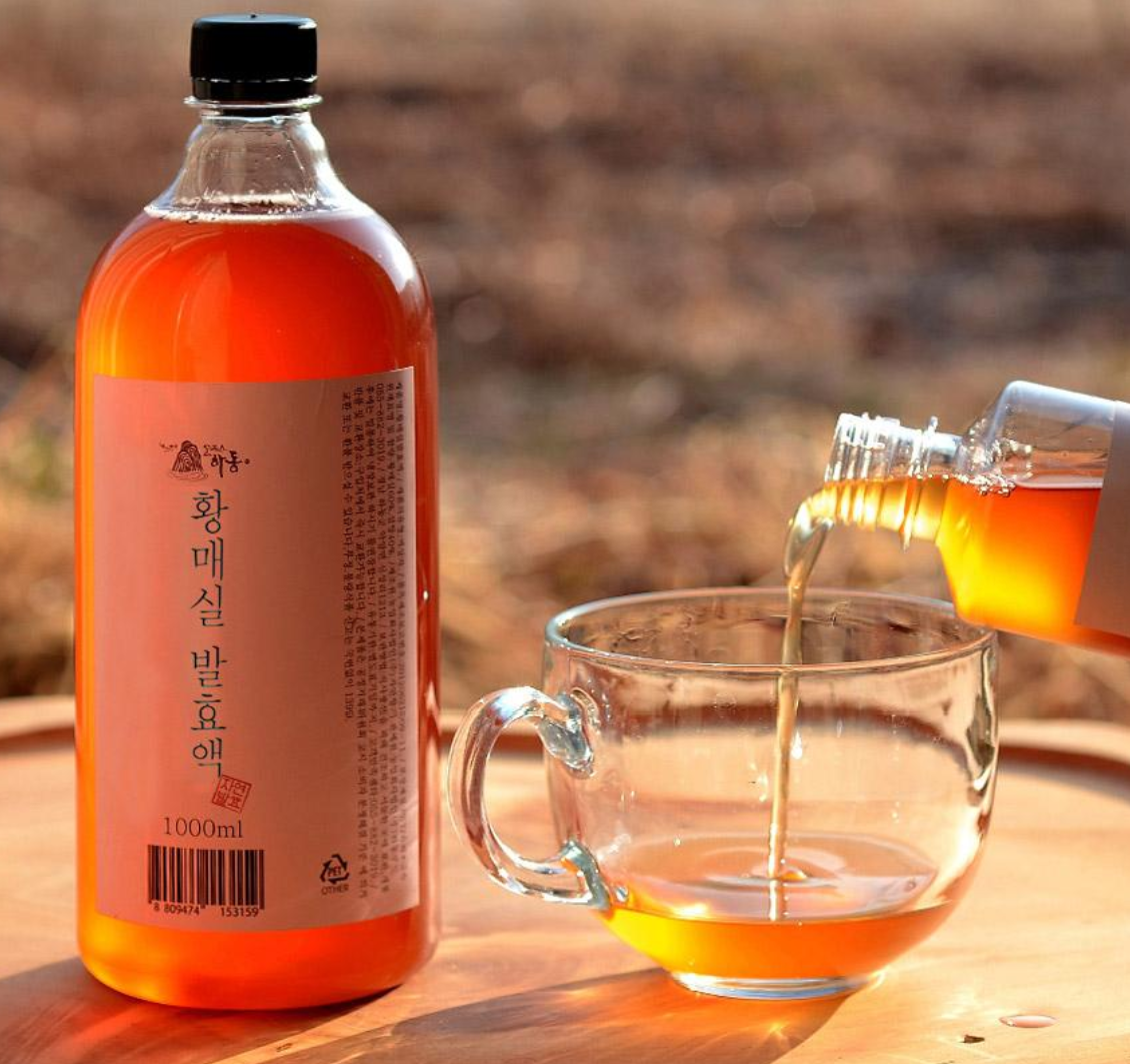 Korean Golden Plum Syrup 1L 하동권여사 황매실 韓国黄梅シロップ_0
