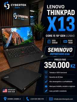 Lenovo ThinkPad X13 Core i5 10ª Geração | 16GB RAM | SSD 256GB