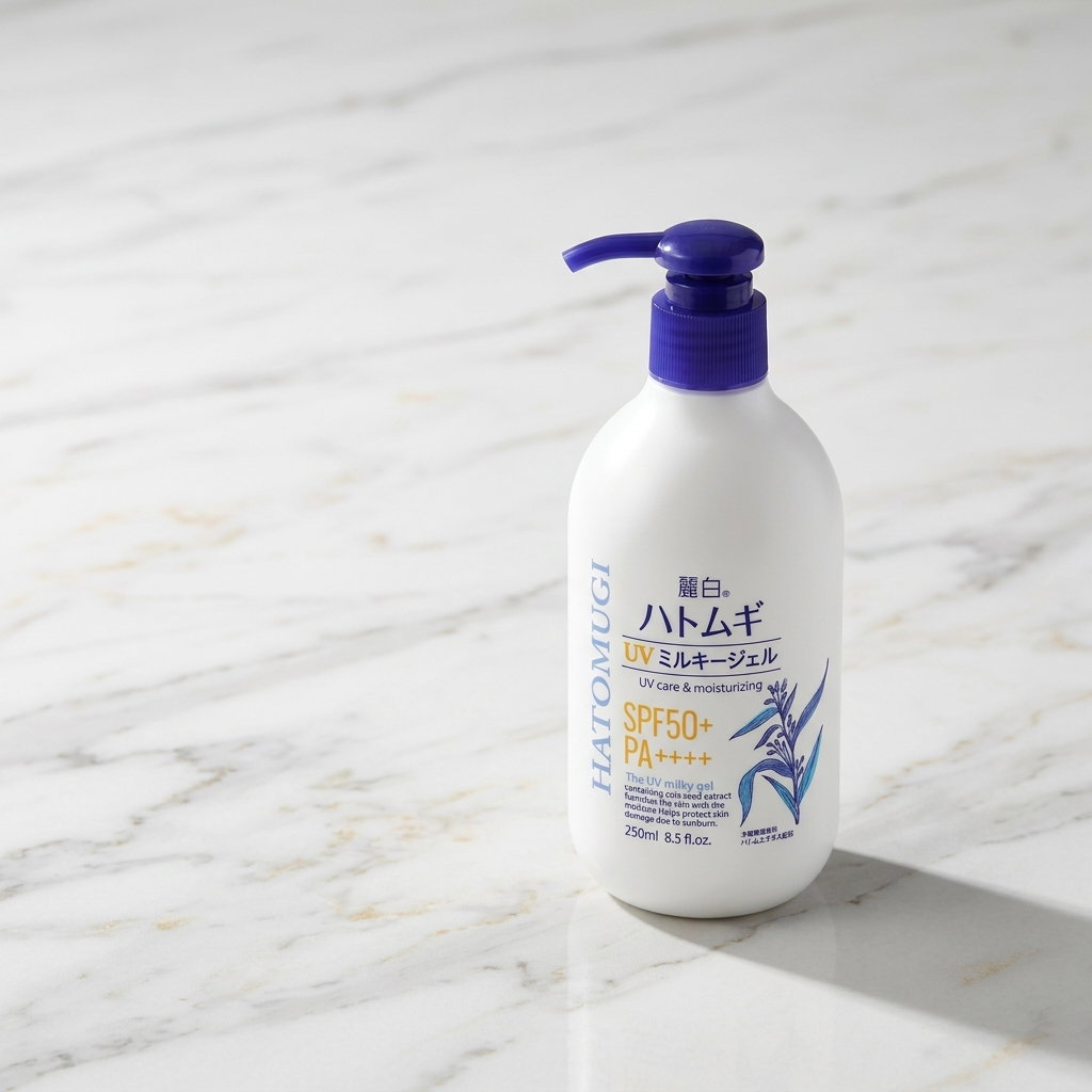 Reihaku Hatomugi The UV Milky Gel SPF 50+ PA++++_0