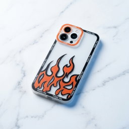 Iphone Case Fire Transparent 1ZW1004