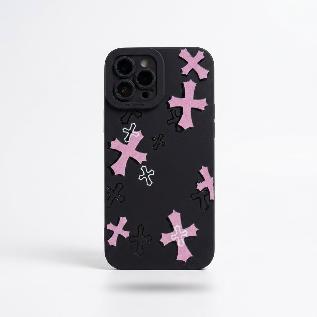 iPhone Case Pink Cross 1ZW1013_0
