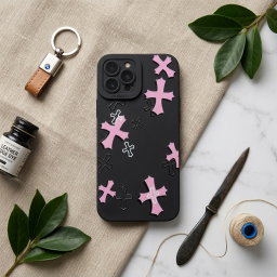 iPhone Case Pink Cross 1ZW1013