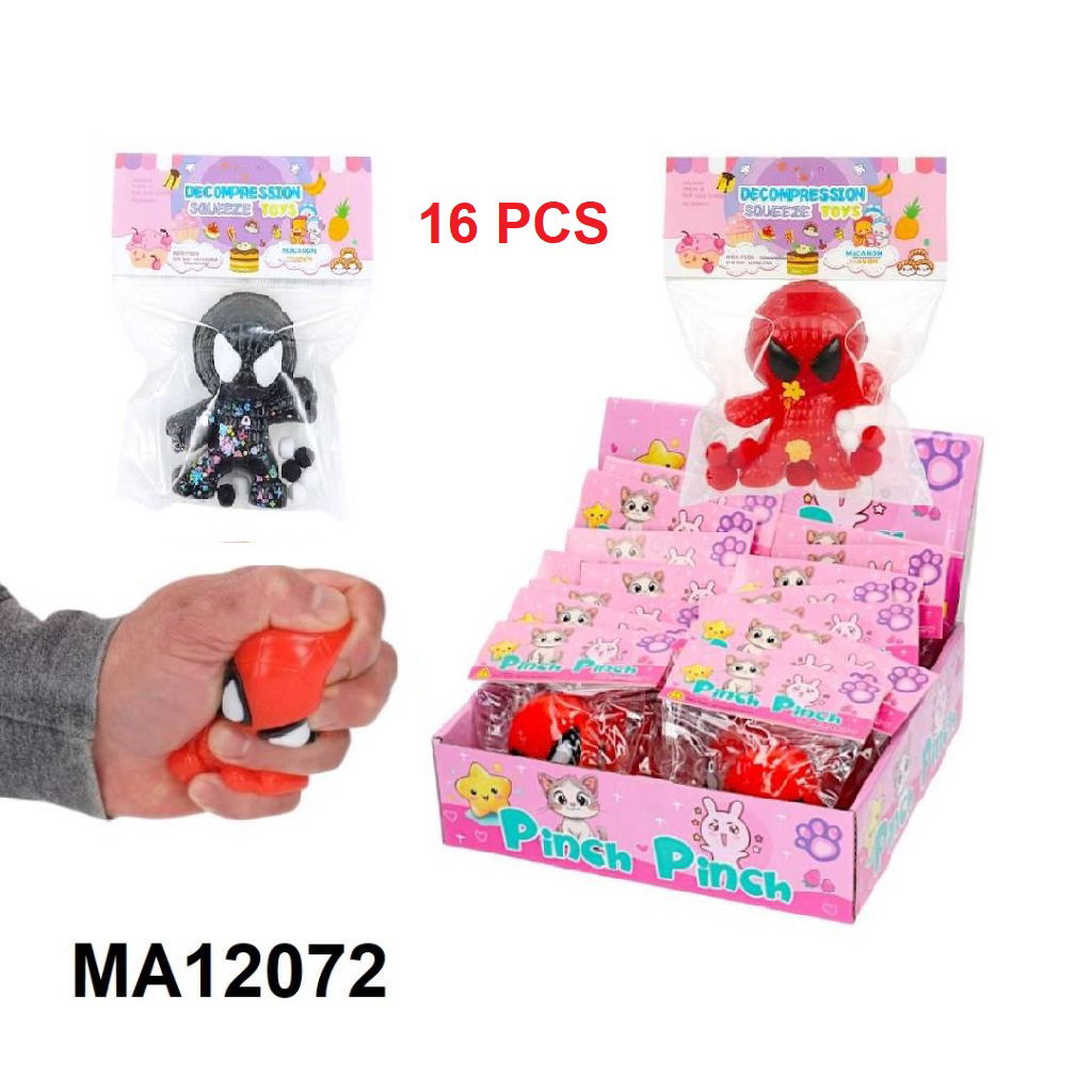 SQUISHY MESH STRESS SPIDER-MAN "16PCS"