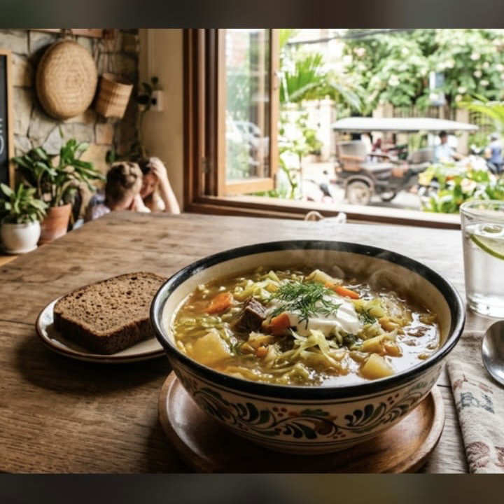 Sour cabbage soup / Щи_0