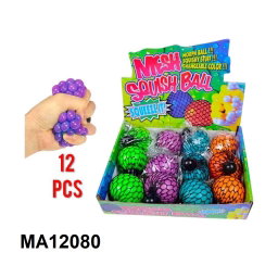 SQUISHY MESH STRESS BALL "12PCS"