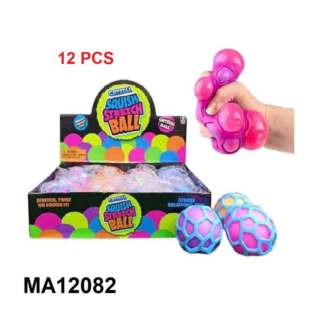 SQUISHY MESH STRESS BALL "12PCS"