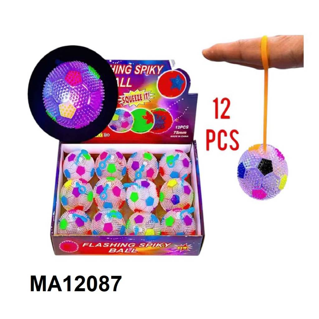 LED FLASHING BALL WITH ELASTIC "12PCS"_0