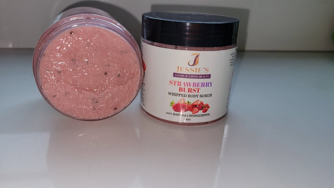 STRAWBERRY BURST WHIPPED BODY SCRUB 6oz