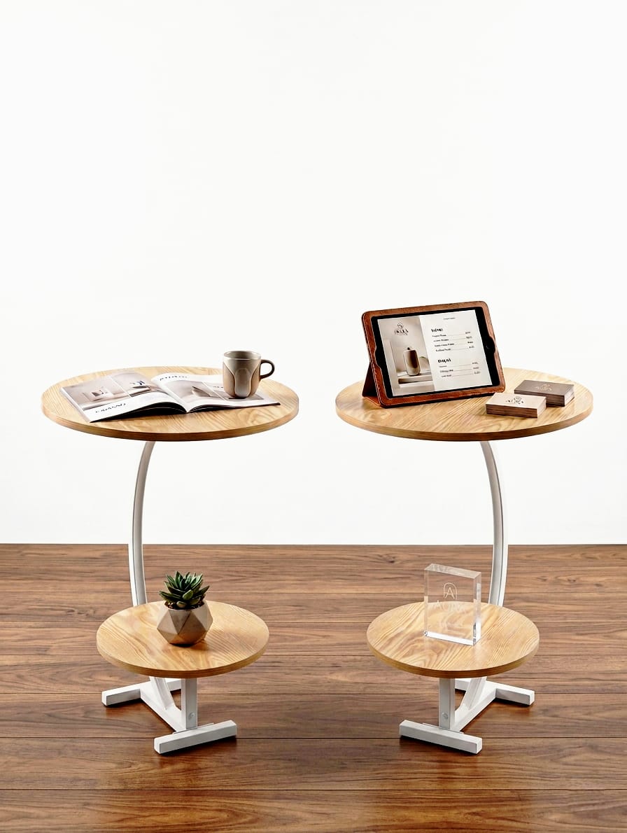 Table d'appoint 2en1 Blanc_2
