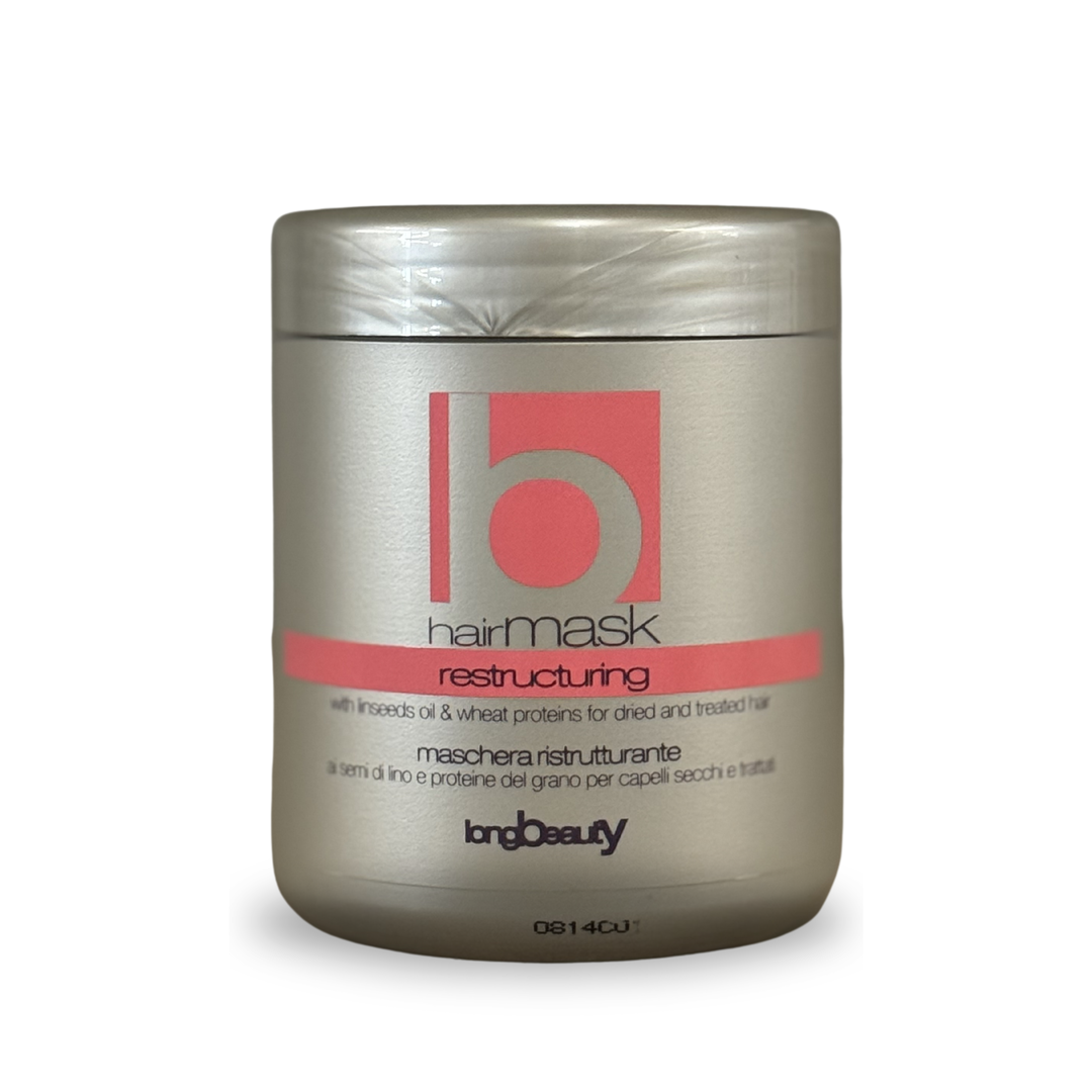 EDELSTEIN HAIR MASK AI SEMI DI LINO E PROTEINE DEL GRANO 1000 ML -LONGBEAUTY
