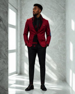 Costume Rouge noir