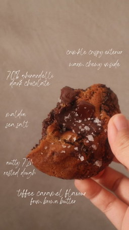 70% Dark Choc Brown Butter Sea Salt Cookie