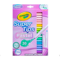 Plumones Super Tips Crayola (Pastel) 20pza.  