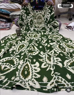 Plus Size Cotton Anarkili 