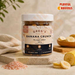 Greg's Banana Crunch Toples Jar (140g)