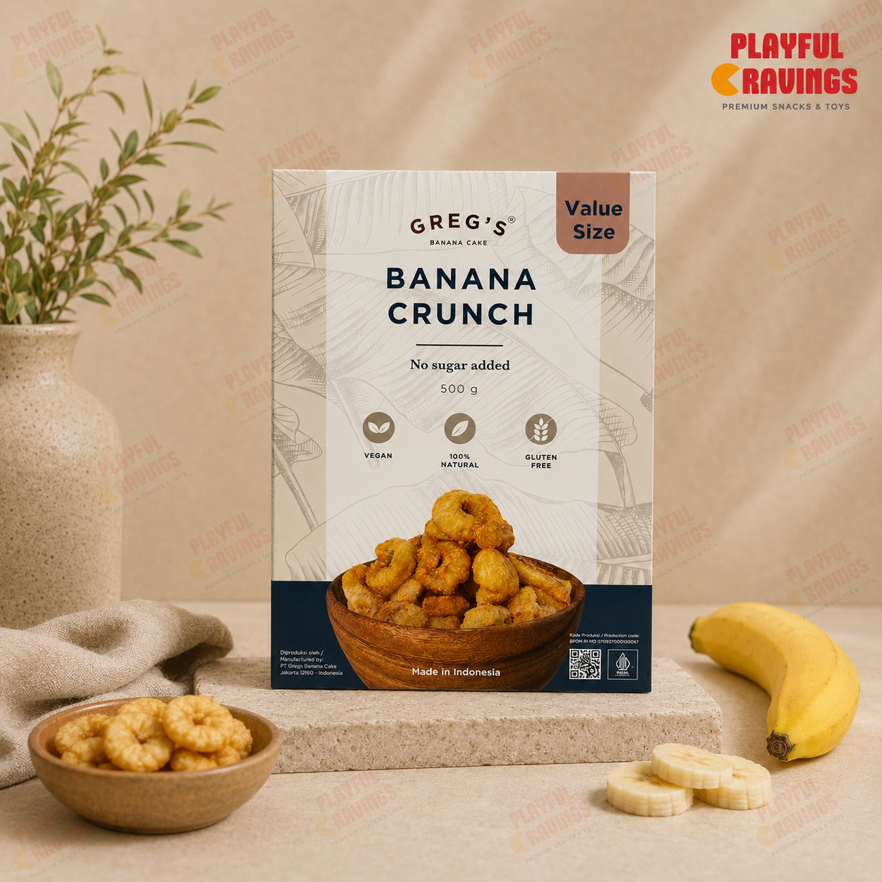 Greg's Banana Crunch Value Pack (500g)_0