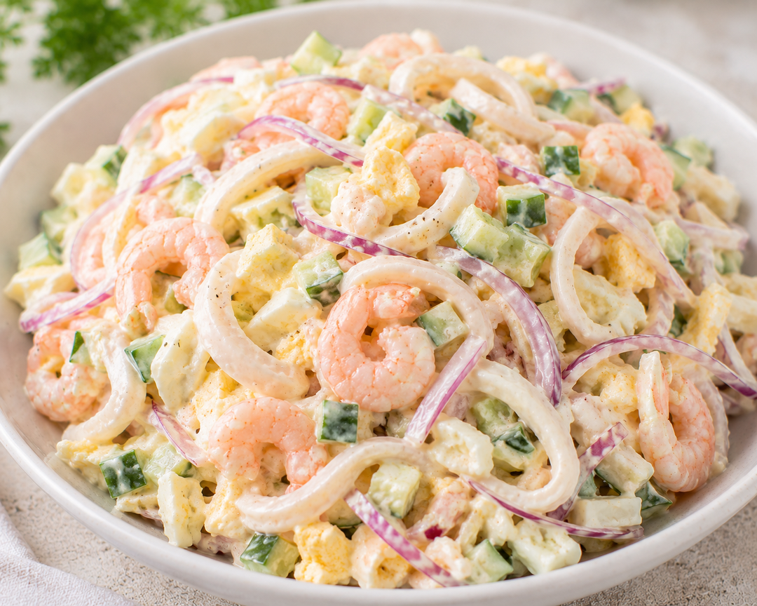 Seafood salad / Салат из морепродуктов