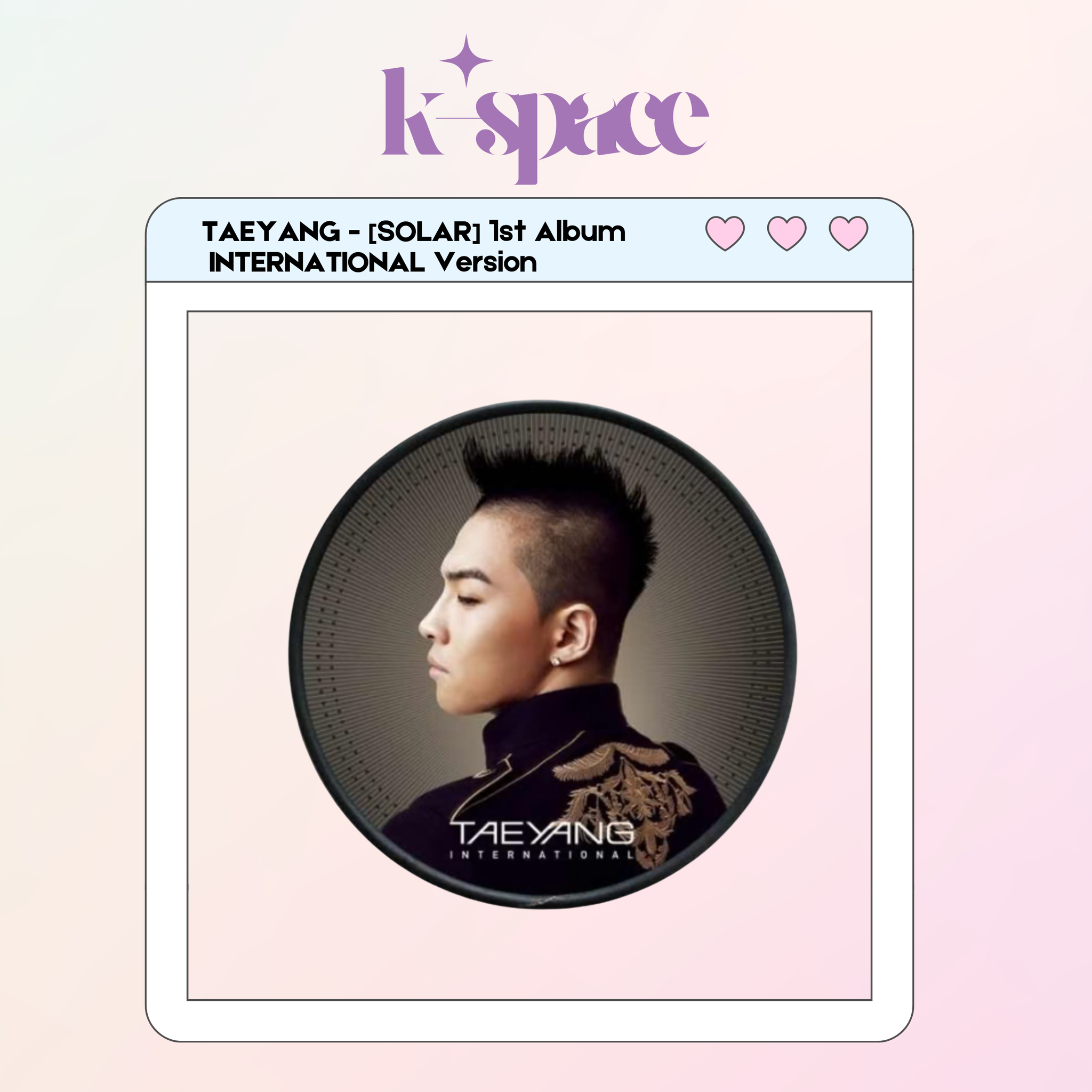 TAEYANG - [SOLAR] 1st Album INTERNATIONAL Version_0
