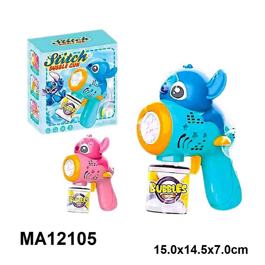 B/O BUBBLE GUN W/LIGHT STITSH _0