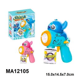 B/O BUBBLE GUN W/LIGHT STITSH 