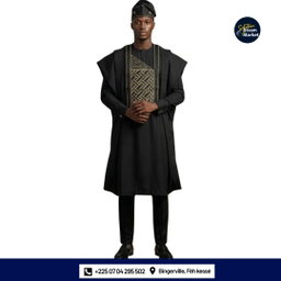 Tunique Ample Homme couleur Noire