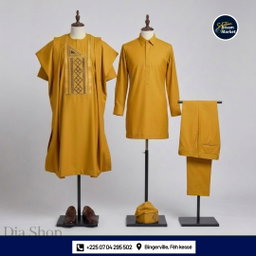 Tunique Ample Homme couleur Jaune